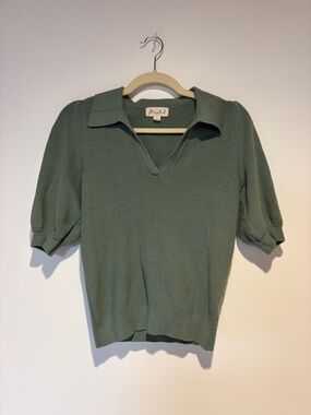 Marled Short Sleeve Sweater